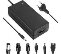 Nzkeuf Cargador Patinete Electrico, 42V 2A Cargador Hoverboard, Carrgador Universal de baterías Litio con 6 Conectores, Carga rápida para Hoverboard, Bici Equilibrata, Drifting Board, E-Bike