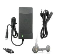 Nzkeuf Cargador Patinete Electrico para Xiaomi M365, 42V 2A Cargador Patinete Xiaomi con Indicador de Carga LED, Enchufe Estándar Europeo, Carga Rápida, Prevenir Sobretensión y Sobrecarga