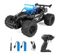 Nzkeuf Coche Teledirigido, 2.4Ghz 1:16 Carro telecomandado con Cuatro Colores luz LED, 2WD 20KM/H Offroad Coche RC Truck con Marchas Altas y Bajas, RC Car para de 6+ años