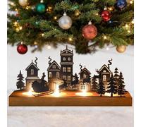 Nzkeuf Corona de Adviento para 4 Velas de té, Candelabros para Velas Centro de Mesa Navidad, portavelas de Adviento para Hogar Mesa Antepecho