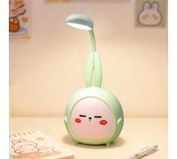 Nzkeuf Lampara Escritorio LED, Lampara Escritorio Infantil, Recargable por USB, para Trabajo, Leer, Estudiar, Protege a ojos, Verde [Clase de eficiencia energética A]