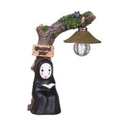 Nzkeuf Luz Nocturna del Hombre sin Rostro, Figura de Miyazaki con Diseño de Studio Ghibli, Funciona con Pilas Lámpara de Lectura, Ideal Como Regalo para Decoración del Jardín o el Hogar