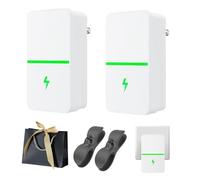 Nzkeuf Nzkeuf Dispositivo de Ahorro de Energía, 2 Piezas Power Saver, Enchufe de la UE, 90-250V Ahorrador Energia Electrica para Mercado Doméstico y Oficina, Alta Eficiencia y Ahorrando Dinero