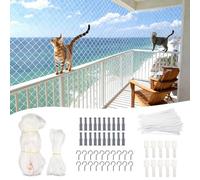 Nzkeuf Red para Gatos Terraza, 10 x 3 m Red Gatos Terraza, Malla Gatos, Malla Antipalomas, para Terrazas, Ventanas, Tragaluces
