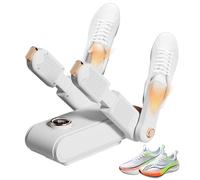 Nzkeuf Secador de Zapatos Eléctrico, Calentador de Zapatos con Temporizador, Secador de Botas de Esquí Portátil, Diseño Plegable, Antibacteriano, Adecuado para Zapatos, Guantes, Sombreros