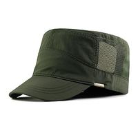 NZLTQO Sombrero de gran tamaño con parte superior plana XXL, ajustable, sombreros de cabeza grande, unisex, gorra de cadete transpirable de 24.4 a 26.7 pulgadas, Ejercito Verde, 8