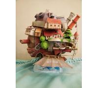 NZPOST Hayao Miyazaki Howl's Moving Castle Flying Version DIY Kit de modelo de papel artesanal (kit sin montar)