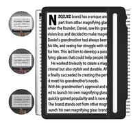 NZQXJXZ 5X Lupa con Luz, Lupa Lectura con 42 Leds de Luz Ultrabrillante Regulables, Lupa de Mano para Aliviar la Vista, Personas con Baja Visión y Personas Mayores