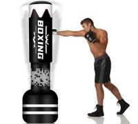 NZQXJXZ Actualizar el Diseño Saco de Boxeo Adulto - 180cm de Alta Resistencia Independiente Bolsa de Boxeo Inflable para Entrenamiento de MMA y Muay Thai