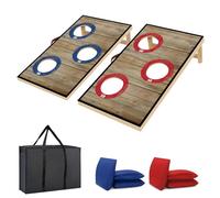 NZQXJXZ Juego de Cornhole, 60 x 35 cm Tableros de Madera Maciza Premium