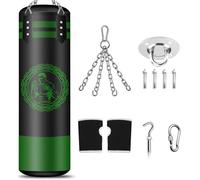 NZQXJXZ Saco de Boxeo para Colgar,120cm sin Rellenar Relleno Saco Boxeo, Microfibra de Cuero Bolsa Pesada para la formación de Kickboxing Fitness MMA Grappling Muay Thai Karate