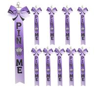 NZVCQVPU 10pcs Bowknot Ribbon Keychain con mochila de mochila Accesorios deportivos de decoración para el evento Bulk Cheer Keychain set