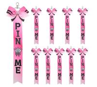 NZVCQVPU 10pcs Bowknot Ribbon Keychain con mochila de mochila Accesorios deportivos de decoración para el evento Bulk Cheer Keychain set
