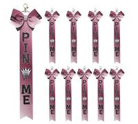 NZVCQVPU 10pcs Bowknot Ribbon Keychain con mochila de mochila Accesorios deportivos de decoración para el evento Bulk Cheer Keychain set
