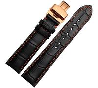 NZVCQVPU 18mm 20mm 22mm stitches with Watch Band Strap Silver Steel Butterfly buckle