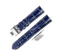 NZVCQVPU 19/20/Elegante grano de bambú de bambú Vaquero Vaquera Azul Reloj Correa de reloj de reemplazo de reloj de cuarzo con herramientas de instalación