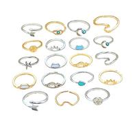 NZVCQVPU 1Set Turquoise Women Sear Forable Accessory Amigos y seres queridos 19 PCS