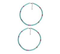NZVCQVPU 2 cuentas blancas, 45X0.6cmx2pcs, Estándar, Estándar