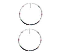 NZVCQVPU 2 cuentas blancas, 45X0.6cmx2pcs, Estándar, Estándar