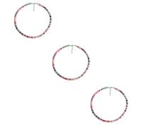 NZVCQVPU 2 cuentas blancas, 45X0.6cmx3pcs, Estándar, Estándar