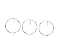 NZVCQVPU 2 cuentas blancas, 45X0.6cmx3pcs, Estándar, Estándar