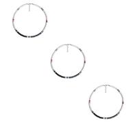 NZVCQVPU 2 cuentas blancas, 45X0.6cmx3pcs, Estándar, Estándar