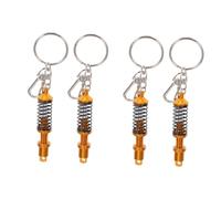 NZVCQVPU 2 juegos de llavero cadena para mochila anillo Coilover aleación de aluminio cadena de piezas de automóvil diseño único 2 uds * 2