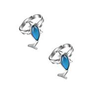 NZVCQVPU 2 pcs de forma de delfín de mujer para mujeres