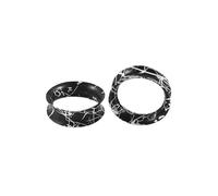 NZVCQVPU 2 Pcs Silicone Gauges for Ears 00G,Ear Plugs for Men 10mm Round Hollow Ear Tunnels for Ears Black