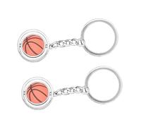 NZVCQVPU 2 uds llavero para niños y niñas llaveros de pelota deportiva llaveros de bolas giratorios