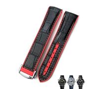 NZVCQVPU 20mm 22mm Cowhide Watchbands Fit 600 GMT Orange Watch Strap