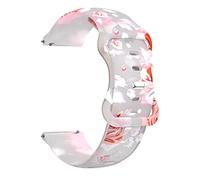 NZVCQVPU 20mm Watch Strap For Vivoactive 3 Venu SQ Vivomove HR Silicone Printing Band Forerunner 645M 245M 55 Watchband Bracelet