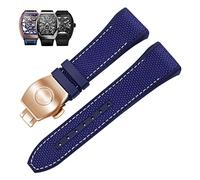 NZVCQVPU 28mm genuine silicone watch band black blue folding buckle strap v45 series watchbands Origin China