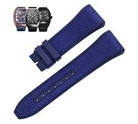 NZVCQVPU 28mm genuine silicone watch band black blue folding buckle strap v45 series watchbands Origin China