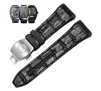 NZVCQVPU 28mm genuine silicone watch band black blue folding buckle strap v45 series watchbands Origin China