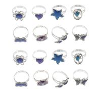 NZVCQVPU 2Sets Sizer Animal Thumb Spinner Mujeres Estétiles de dibujos animados de apertura de la estética Pops Zinc 8pcs*2