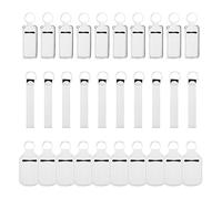 NZVCQVPU 30x Hand Bottle Keychain Sublimation Blanks Holder Wristlet Keychain Lanyard Set For Women