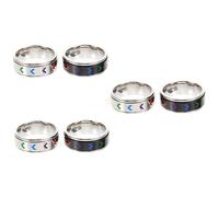 NZVCQVPU 3sets Rainbow Pride Men Mujeres cómodas y con elegantes ocasiones especiales 2pcs*3