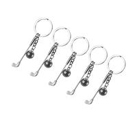 NZVCQVPU 5 uds llaveros de Golf Mini colgante de pelota de Golf llaveros ligeros para jugadores deportivos llavero de coche para niños accesorios creativos