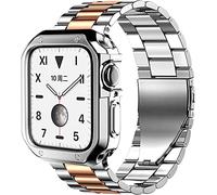 NZVCQVPU Actualice la banda de caja de acero inoxidable, para Ultra 49 mm 8 7 45 mm 44 mm, correa de caja de hebilla de metal, para iWatch 6543SE 41 mm 44 mm 38 mm accesorios