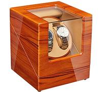 NZVCQVPU Automatic Watch Winder Box Automatic Double Watch Winder Box Luxury Wooden Storage Case 5 Rotation Mode AC Adapter and Battery Powered Beautiful Scenery