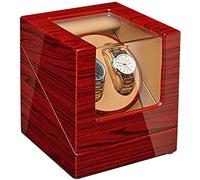 NZVCQVPU Automatic Watch Winder Box Automatic Double Watch Winder Box Luxury Wooden Storage Case 5 Rotation Mode AC Adapter and Battery Powered Beautiful Scenery