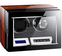 NZVCQVPU Automatic Watch Winder Box Double,2 Wooden Battery Silent Watches Winders Display Box Storage Case Black and Brown Beautiful Scenery