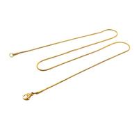 NZVCQVPU Caballo de collar para hombres, collar de acero inoxidable para mujeres Collar de cadena de serpientes de 15.4-24 pulgadas