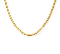 NZVCQVPU Caballo de collar para hombres, collar de acero inoxidable para mujeres Collar de cadena de serpientes de 15.4-24 pulgadas
