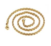 NZVCQVPU Caballo de collar para hombres, collares para mujeres Collar de cuerda de acero inoxidable 5 mm 20 pulgadas