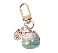 NZVCQVPU Cartoon animal llavero colgante gatos metal de metal llave de llave de llave de campanas mochila para la mochil