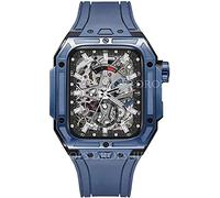 NZVCQVPU Ceramics y acero inoxidable - Funda para reloj Ultra 45 mm/44 mm Metal Giermod Fit, para iWatch Serie 8 7 6 5 4 Fluorubber - Correa de modificación Kit de cinta, For 44mm, Estándar, Estándar
