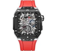 NZVCQVPU Ceramics y acero inoxidable - Funda para reloj Ultra 45 mm/44 mm Metal Giermod Fit, para iWatch Serie 8 7 6 5 4 Fluorubber - Correa de modificación Kit de cinta, For 45mm, Estándar, Estándar