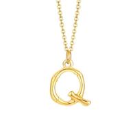 NZVCQVPU Collar colgante para mujeres, collar de rapero para hombres colgante inicial de acero inoxidable con cadena de 20 pulgadas